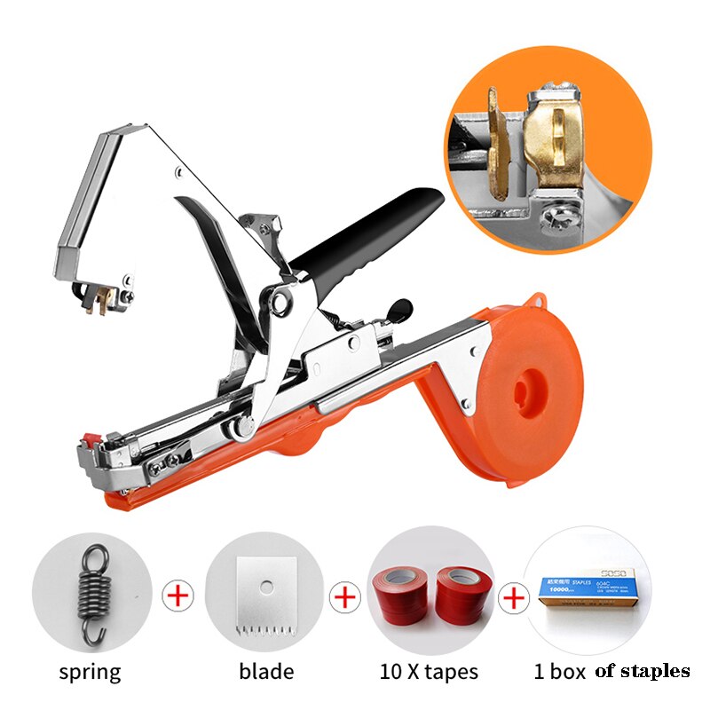 Tying Machine Garden Tools Plant Branch Hand Tying Vegetable Tapetool Tapener Tool Tying Branch Bind: Set A