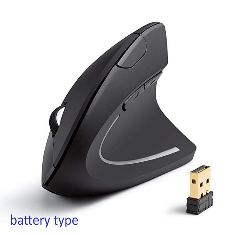 Ratón vertical ergonómico para oficina, mouse inalámbrico Vertical