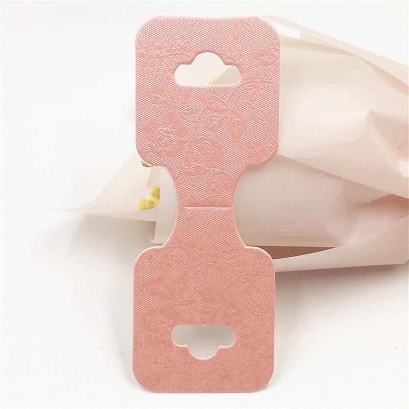 100pcs Kraft di Carta di Nuovo Modo Della Collana Tag 9x3.5cm Flamingo/Bello Del Fiore Dei Monili display Hang Etichette carta