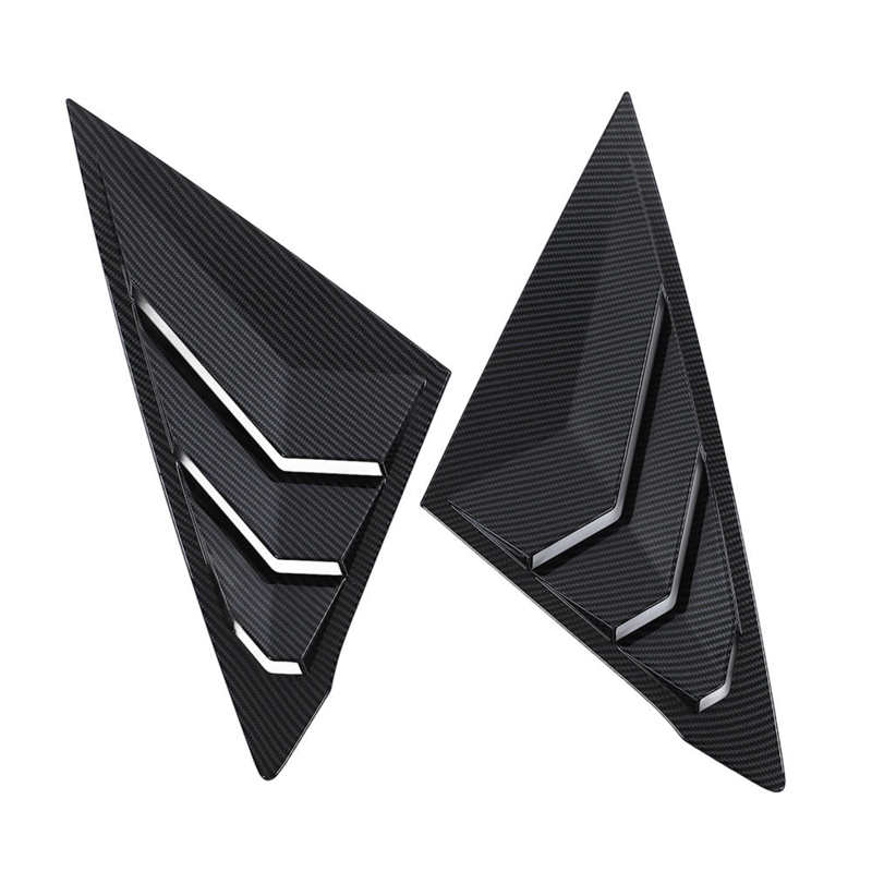 Sticker Louver Rear Side Window Louver Sticker Exterior Carbon Fi... – Grandado