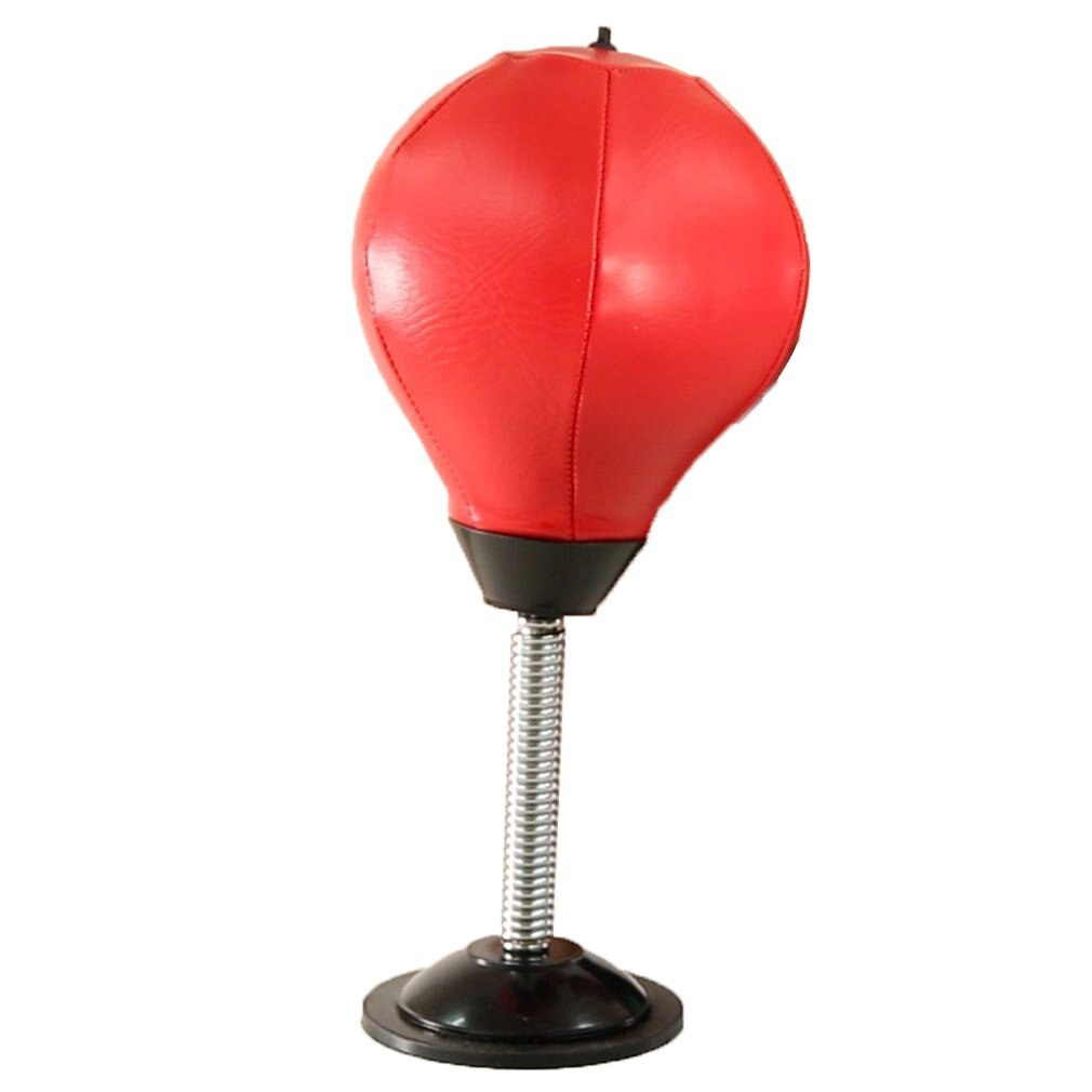 Desktop Vent Bal Boksen Bal Sucker Speed Bal Mini Boksen Bal Fitness Apparatuur Kantoor Decompressie Rood