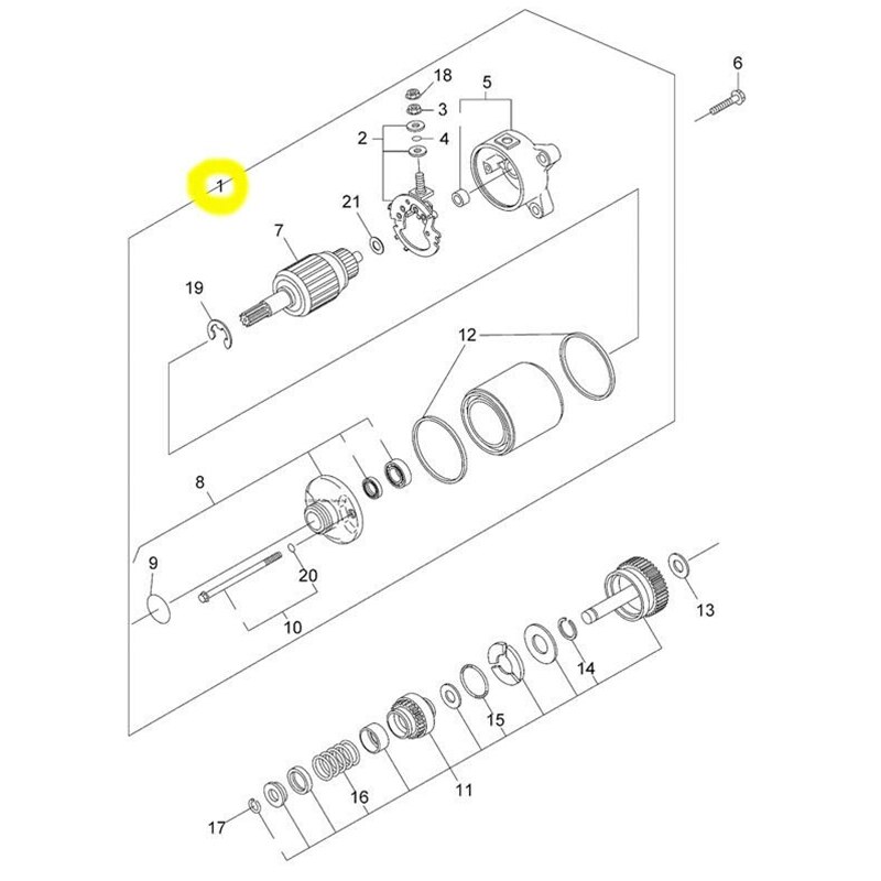 Starter Motor Large-Displacement ATV ATV Accessories Motorcycle Accessories for Starter Polaris Sportsman