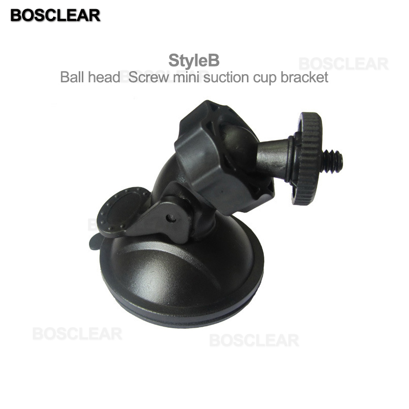 Sucker Car Driving Recorder Mount DVR Bracket Screw Connector Rack DV GPS Camera Stand Holder Max Load 5kg car suction cup brack: Style B