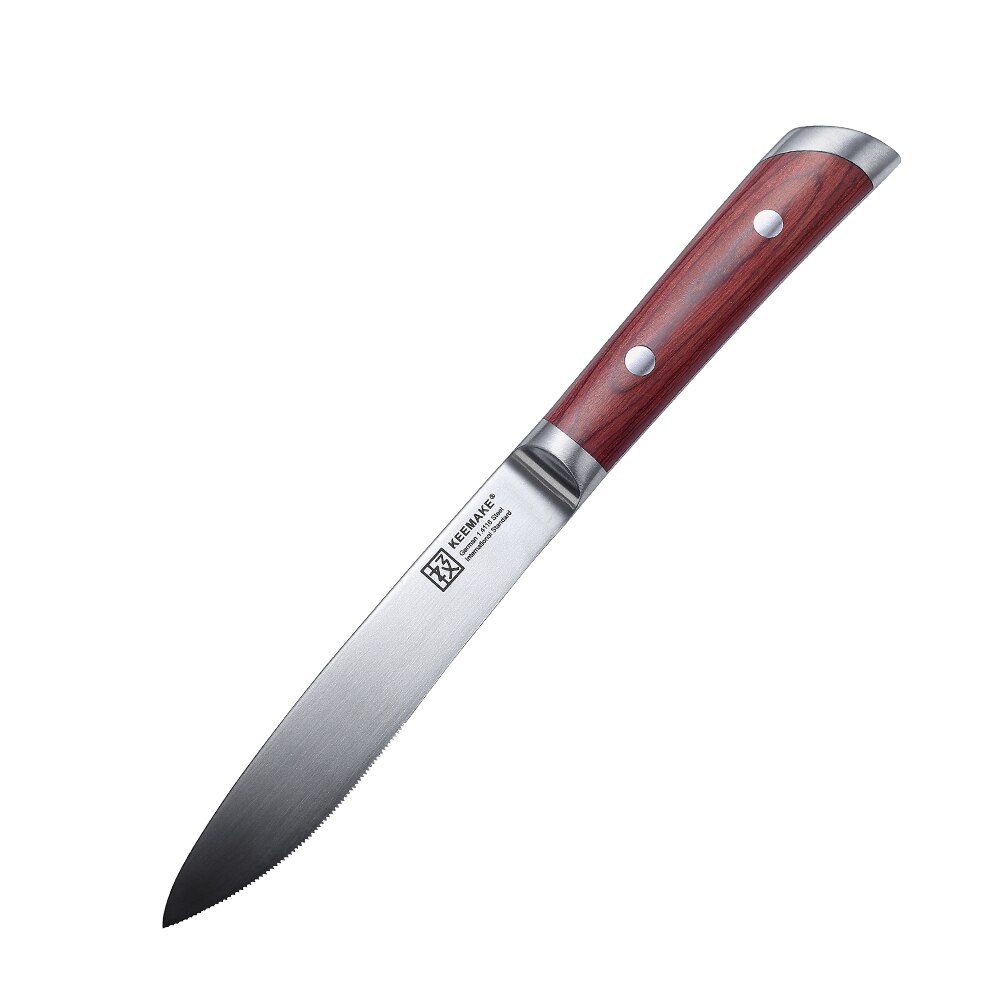 SUNNECKO-Juego de cuchillos de cocina Santoku con caja de , utensilio de cocina para Chef, para cortar carne y pan,: 5.5inch steak knife