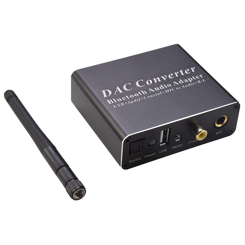DAC Audio Decoder Adapter DAC Amp Bluetooth-Compatible Adapter Bluetooth 5.0 Receiver Optical Coaxial to Analog Audio Converter