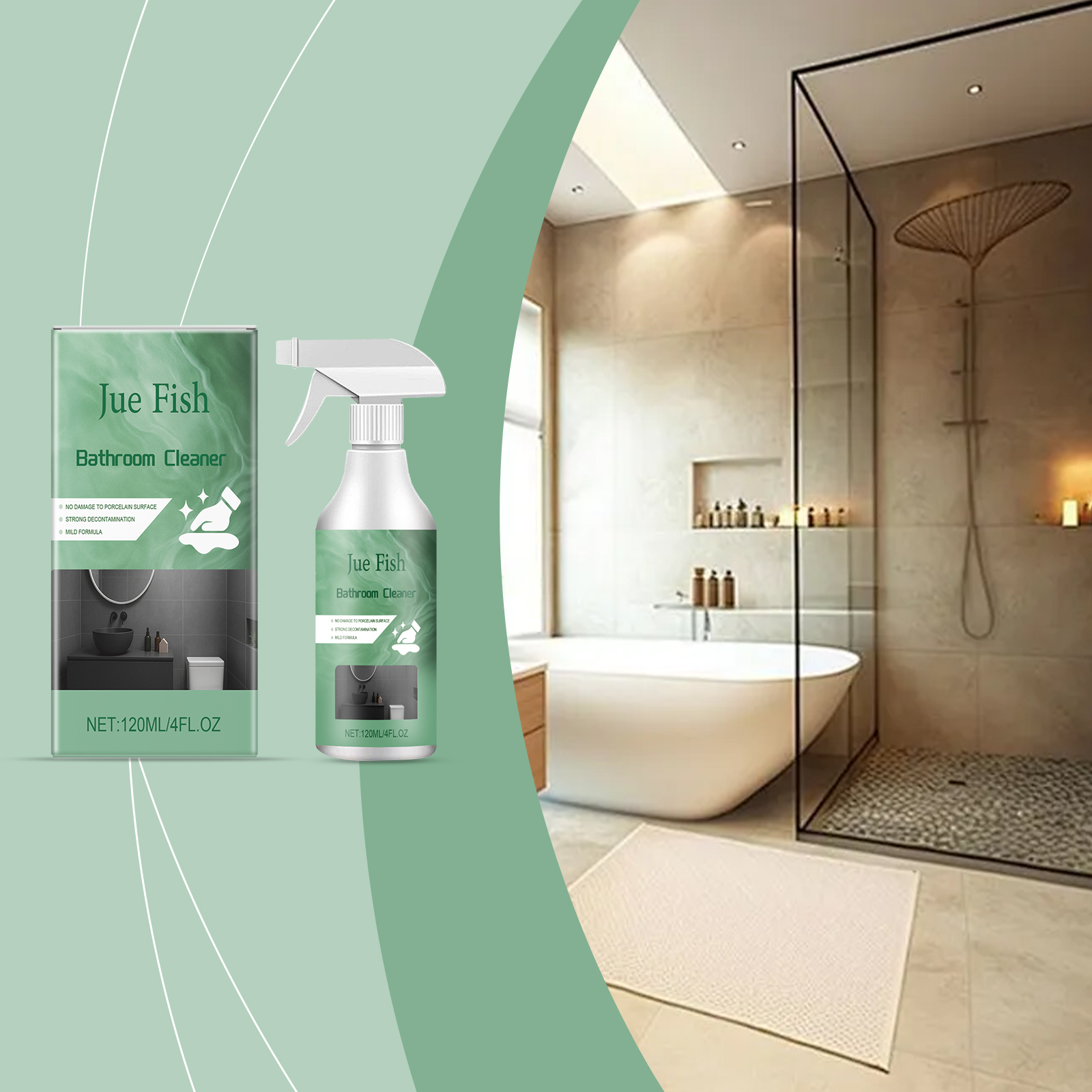 Limpiador multifuncional para baño, desengrasante y escala para el hogar, pulverizador multiusos para manchas difíciles, limpiador de inodoro con ácido oxálico