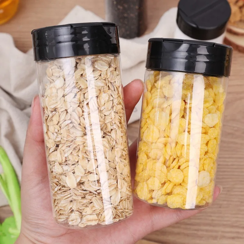 10/1PCS Clear Spice Bottle Seasoning Shaker Bottles Pepper Jar with Lid BBQ Condiment Dispenser Kitchen Powder Storage Container