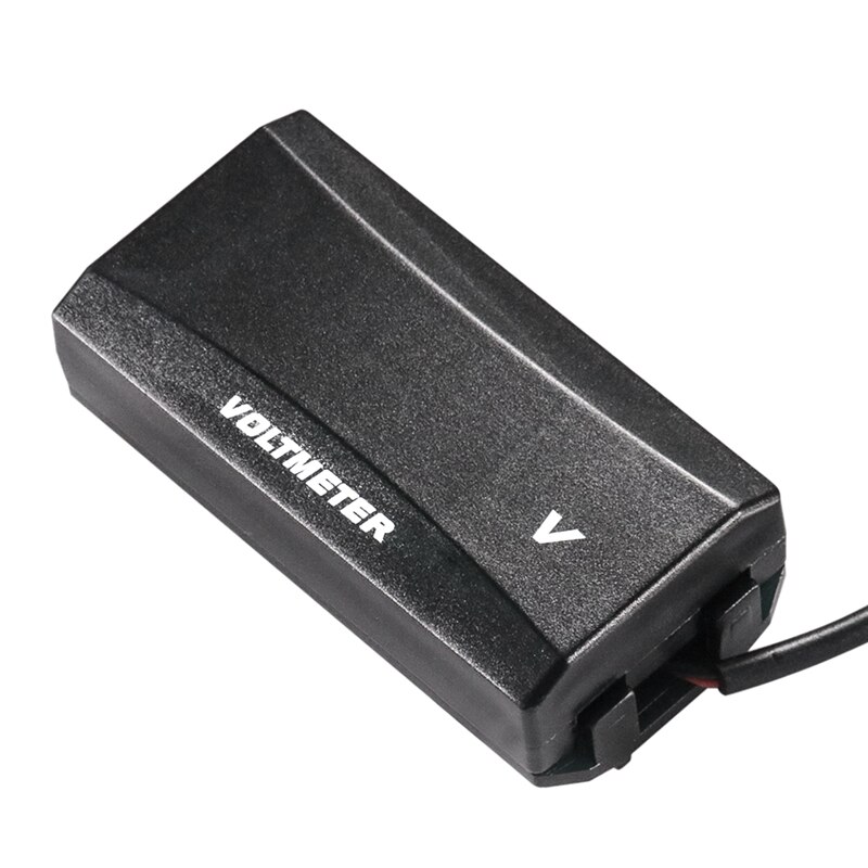 Mini voltímetro Digital LED para motocicleta, medidor de Panel, voltímetro, protección de conexión inversa, 12V-80V