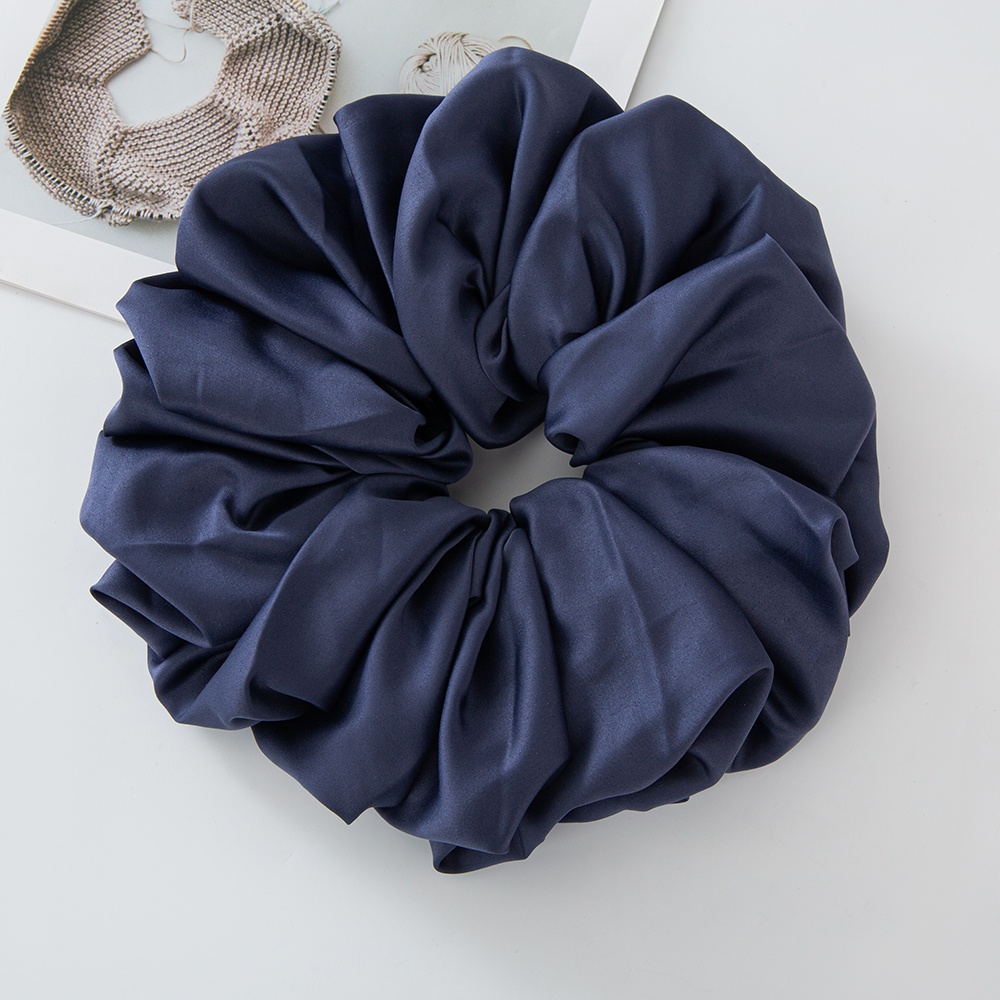 Grandes scrunchies de cetim oversized jumbo scrunchy dormir gigante muçulmano elástico volumizing puro costura laço de cabelo scrunchie