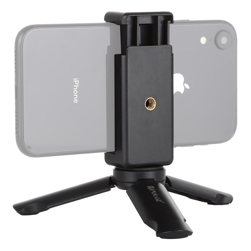 Puluz Smartphone Vlogging Rig Vlog Mini Plastic Statief + Universele Telefoon Klem Beugel Licht Gewicht