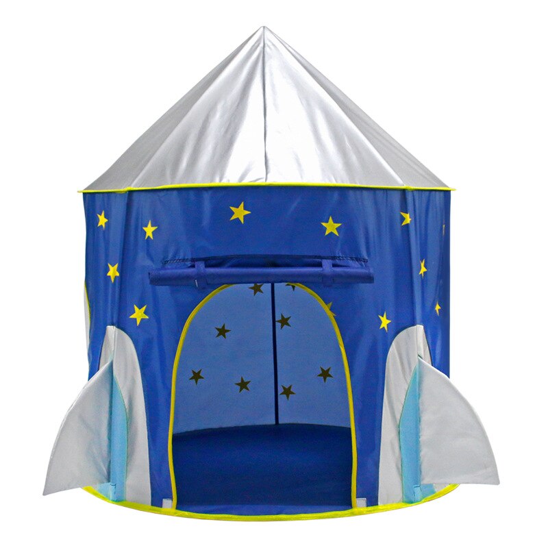 3In1 Portable Space Capsule Tent Space Yurt Game Play Tent Outdoor Ball Pool Indoor Crawling Tunnel For Kids Baby Play House: Tent BLUE-1