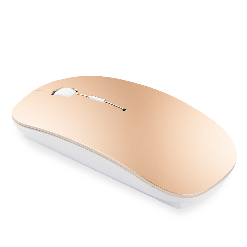 Bluetooth Mouse For Apple Macbook air For Xiaomi Macbook Pro Rechargeable Mouse For Huawei Matebook Laptop Notebook Computer: Gold