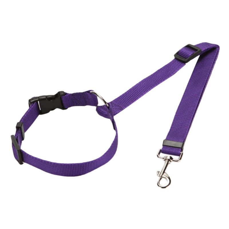 Adjustable Practical Dog Cat Pet Safety Car Seat Belt Lead Pet Car Safety Belt Harness Leash Travel Clip Strap: Z