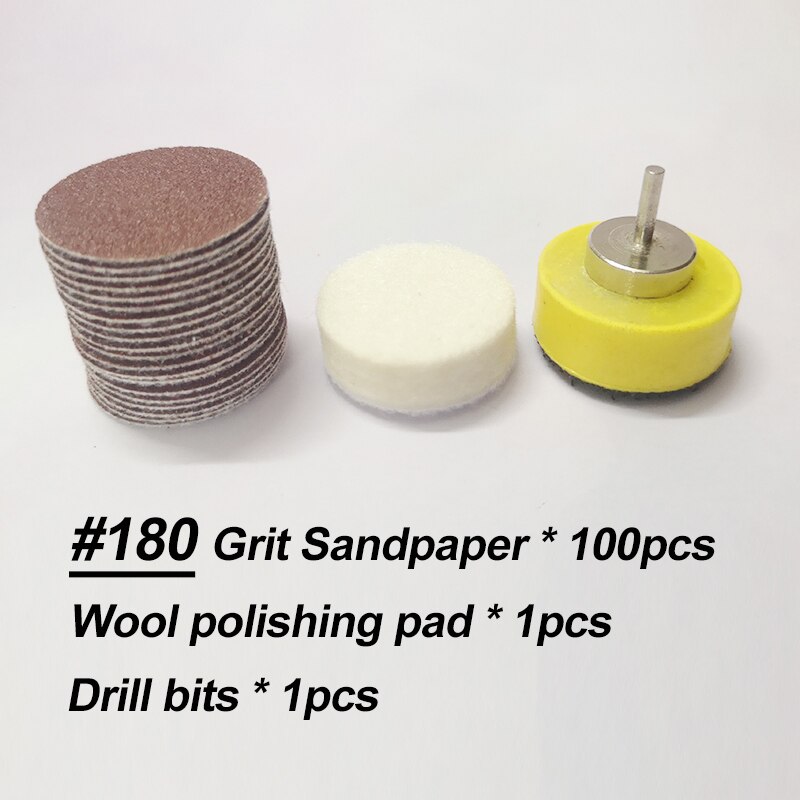 Limas para pie de lija con mango de disco, removedor de callos y cutículas para pies eléctricos, amoladora de pulido, herramientas de manicura: 180 grit  One Set