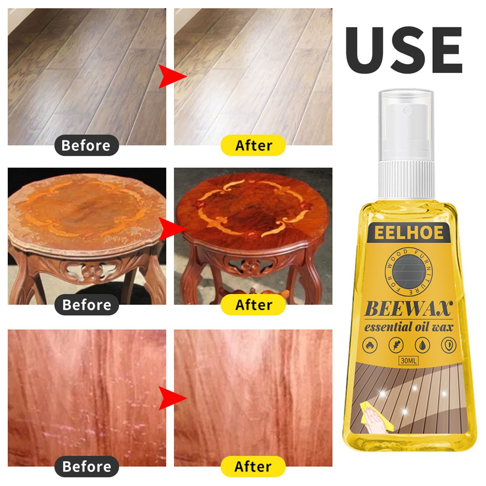 1 Pcs 30/60ml Instant Fix Wood Scratch Remover Repair Paint For Wooden Table Bed Floor #50