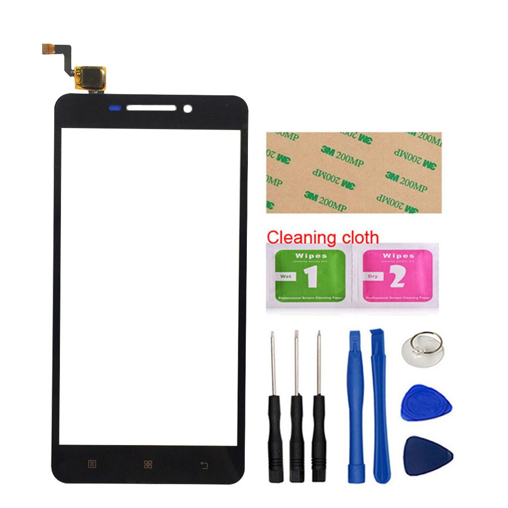 5 ''Hoge Mobiele Telefoon Touch Panel Sensor Voor Lenovo A5000 Touch Screen Digitizer Panle Voor Glas Lens Touchscreen Lijm: Black With Tools