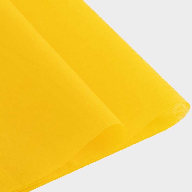 40/20pack/lot 50x70cm DIY Tissue Paper Wrapping Paper Sydney Paper Flower Bouquet Craft Paper Clothing Packing Packaging: yellow 40pieces