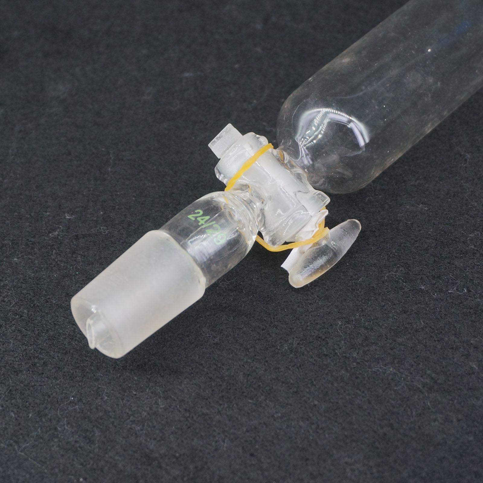 100ml Ground Glass Joint 24/29 Cylindrical Separatory Funnel Lab Glassware