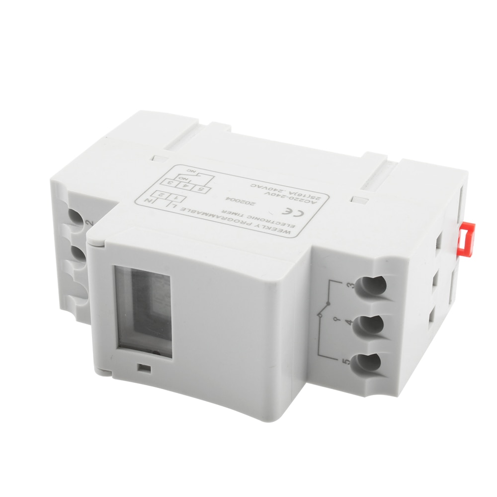 Nytype 220v digital lcd strøm timer programmerbar tidsbryter relé  tp8 a 16 uke timer uten batteri stabil timer