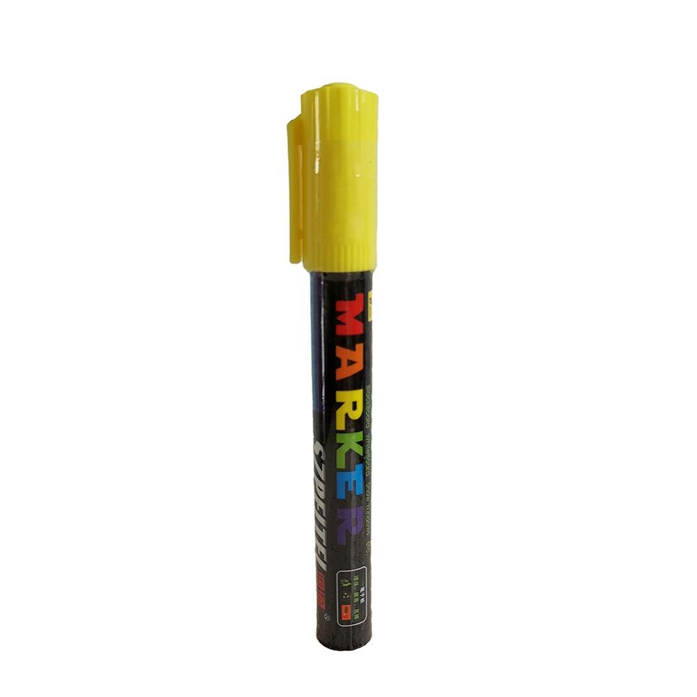 1Pcs Queen Bee Marking Marker Pen Set 8 Color Beekeeping And Bees Tools Queen Bee Mark Plastic Marks Pen Bee Tools: Yellow