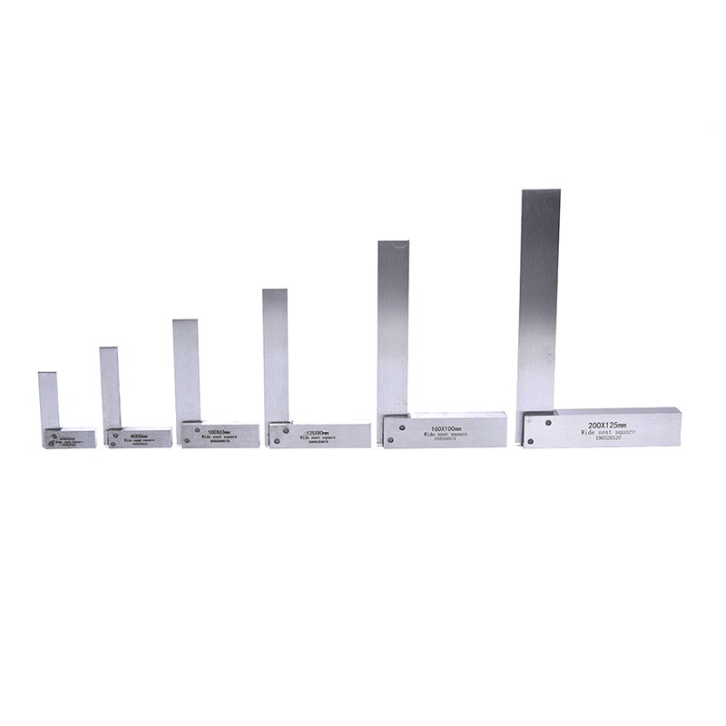 90 Degree Right Angle Precision Ground Steel Angle Ruler Gauge Protractor