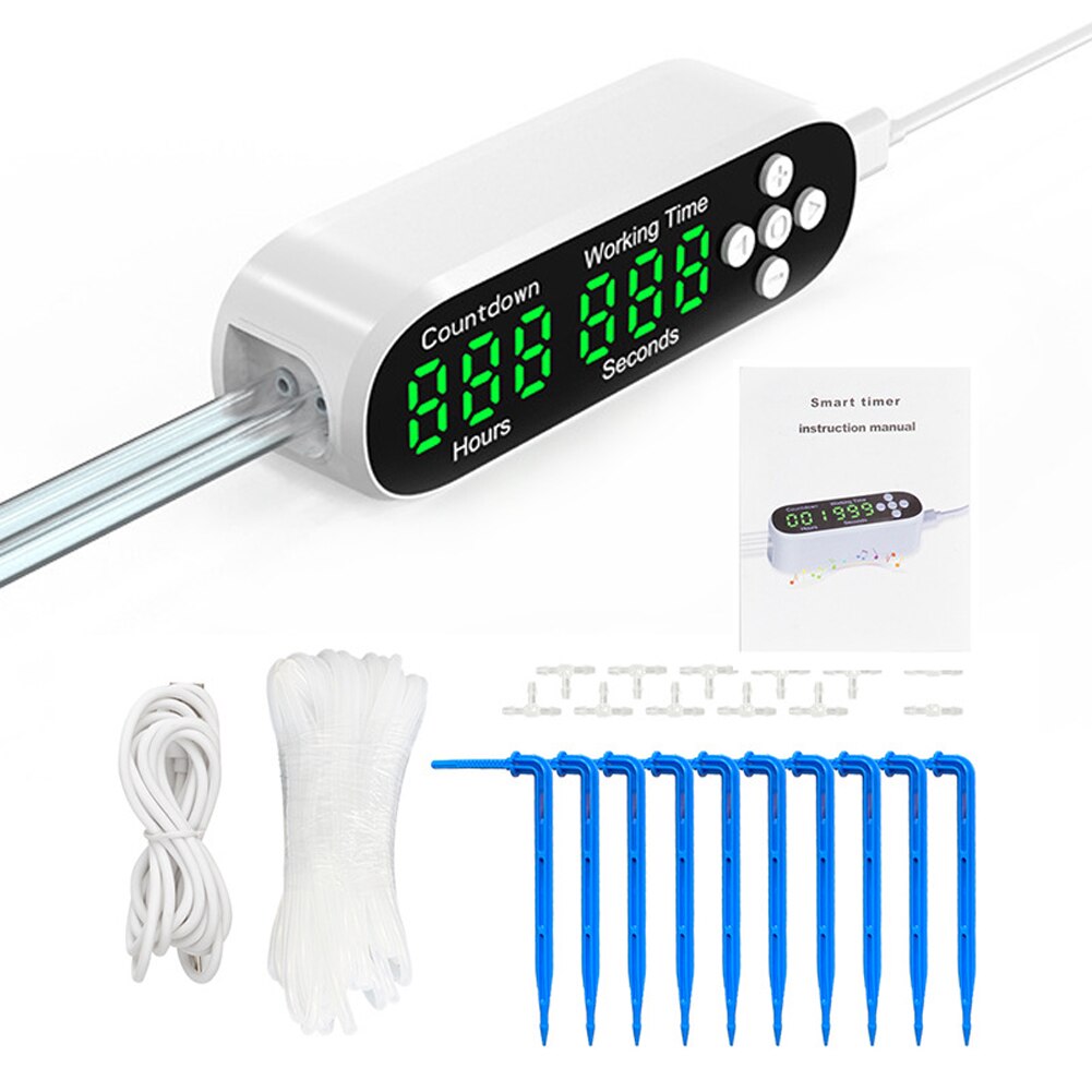 Smart Automatic Watering Device Controller Timed Waterer Garden Terrace Drip Irrigation System For 10-20 Potted Plant Flower