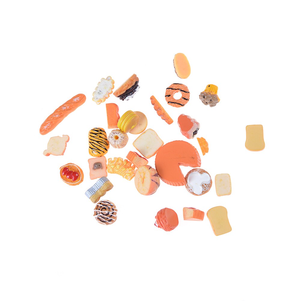 10pcs Home Craft Mini Food Ornament Miniature Dollhouse Decor for micro landscape DIY landscaping Doll house Kitchen Accessories