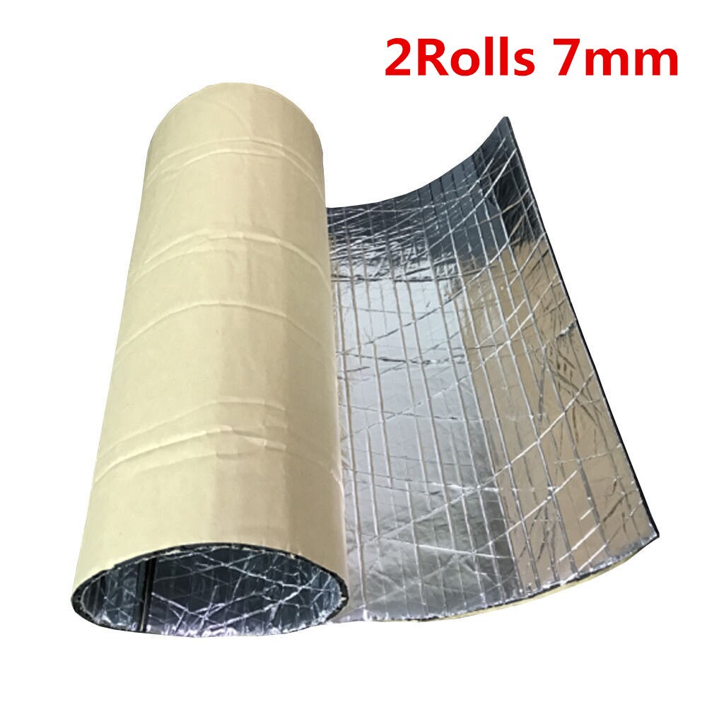 Aluminiumfolie Auto Geluidsisolatie Deadening Isolatie Warmte Akoestische Schuim Glas Fibre Automotive Interieur Accessoires Verkoop: Goud