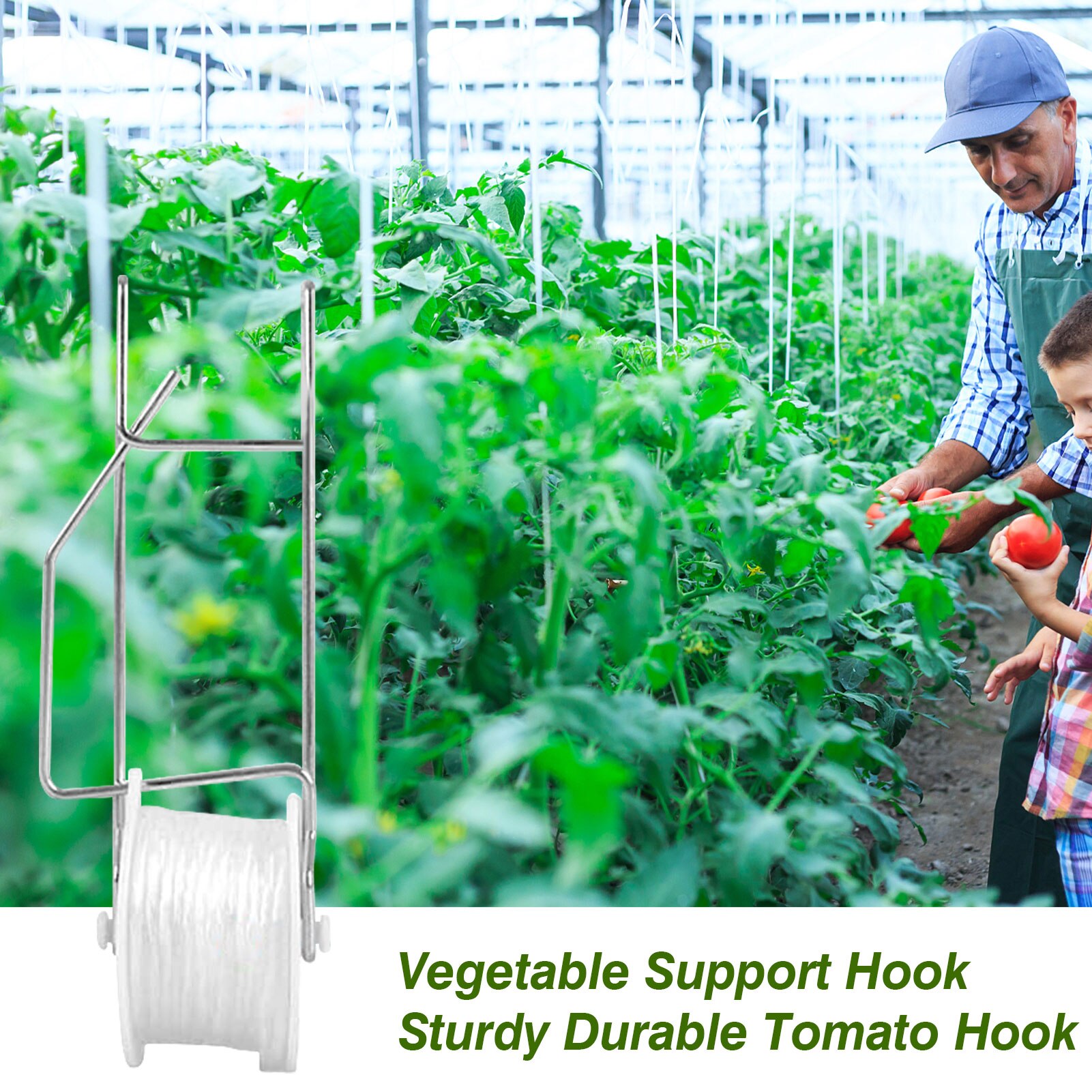 Pflanzen Rolle Haken robust Langlebig Gewächshaus Gemüse Stent Unterstützung Clips Hängen Garten Tomaten Haken Dekoration Neue