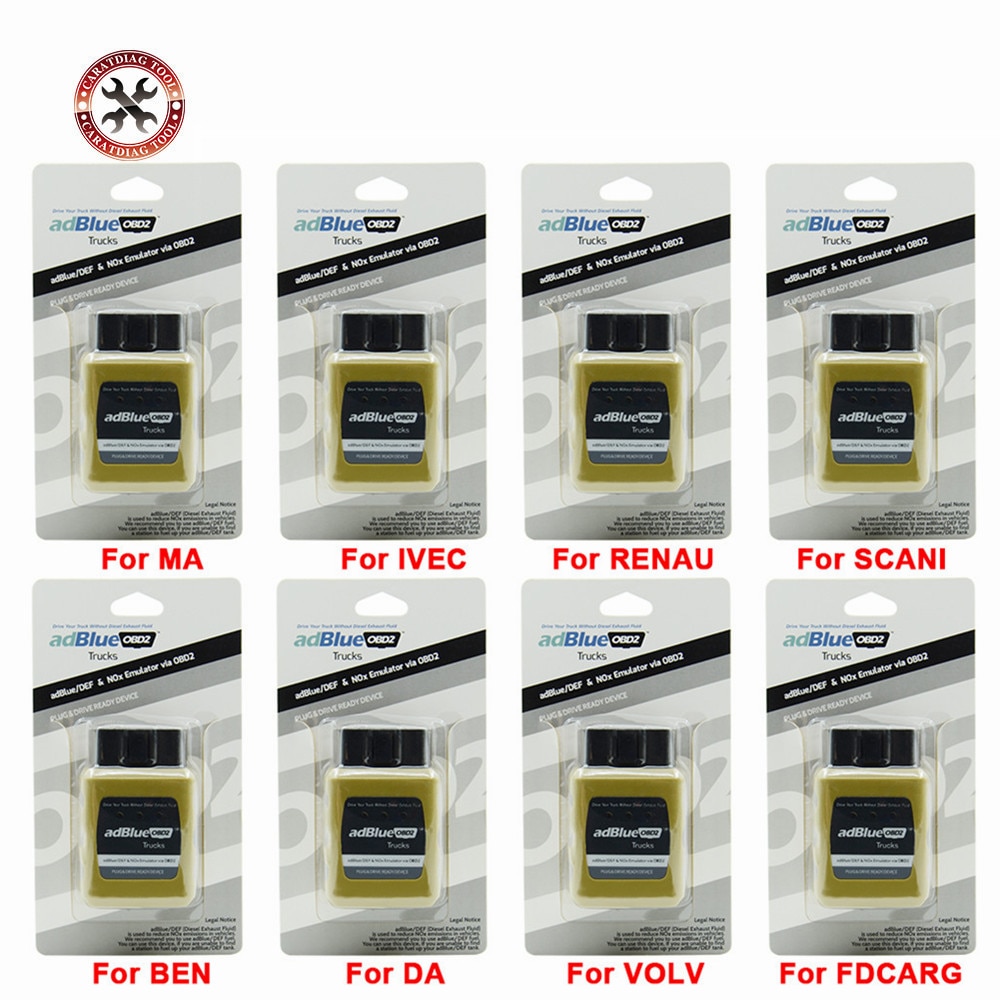 Scanner pour renault t/For IVEC-O, 8 types de camions, émulateur Adblue NOX VIA OBD OBD2, Interface de diagnostic