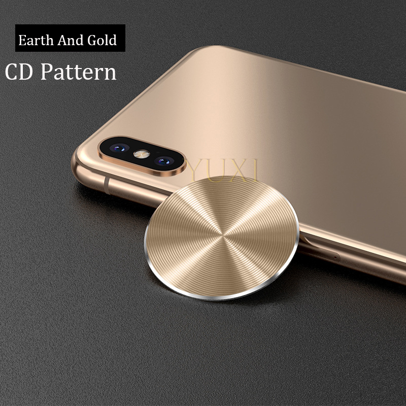Dünne Metall Platte Disk Für Magnetische Auto Telefon Halfter Eisen Blatt Aufkleber Disk Für Magnet Tablette Schreibtisch Telefon Auto Ständer Halterung Runde: Orange