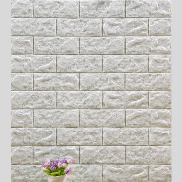 70*77cm 3d boligindretning mursten klistermærker diy indretning selvklæbende vandtæt tapet til børneværelse køkken soveværelse klistermærke: G (en i den)