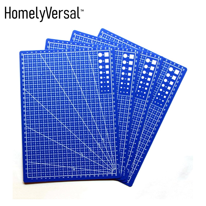 A4 Grid Lines Cutting Mat Craft Card Leather Paper Fabric Board Carved Cutting Plate Pads Sewing Accessory 30*22cm