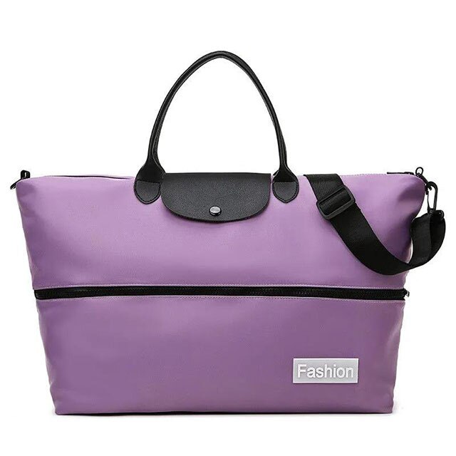 Waterdichte Droog Nat Scheiding Sporttas Vrouwen Fitness Yoga Mat Mannen Training Hand Tas Zwemmen Crossbody Outdoor Sport Tassen: Lavendel