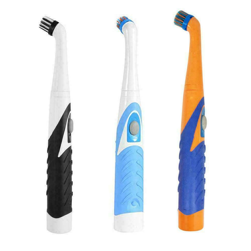 Sonic Scrubber Electric Cleaning Brush Ultrasonic Dust Cleaner Kitchen Supplies: Blue