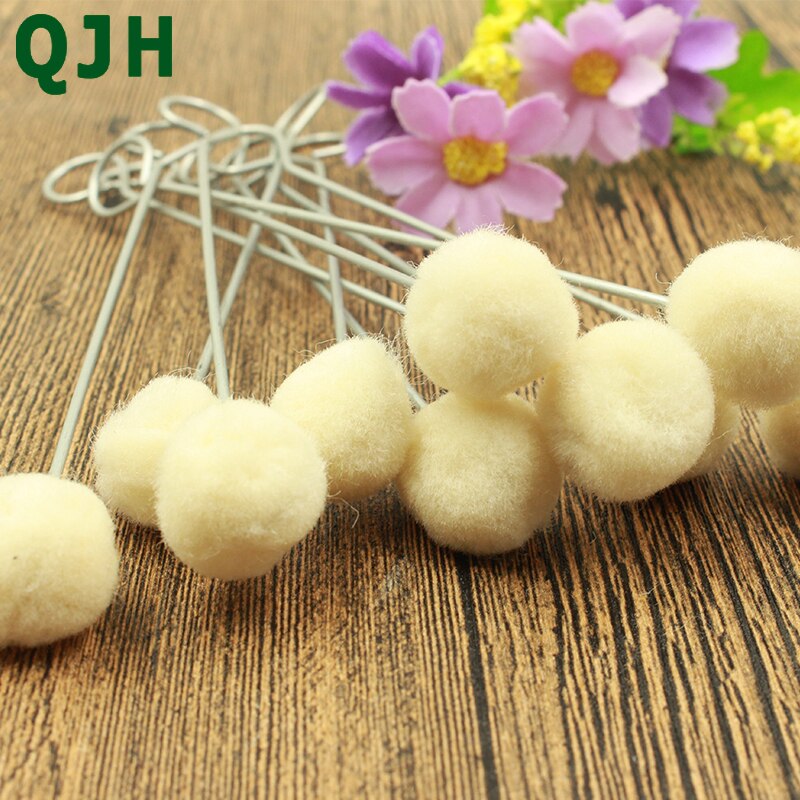 10 Pcs Diy Leer Stof Extra Verven Gereedschap Wools Bal Borstel Metalen Handvat Handmatig Maken Een Verven Lijm borstel