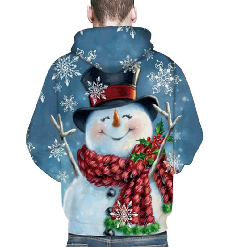 Sweat à capuche de skateboard imprimé 3D Animal de noël pour amoureux sweat à capuche à manches longues hauts pour couple et pulls Hip Hop Streetwear