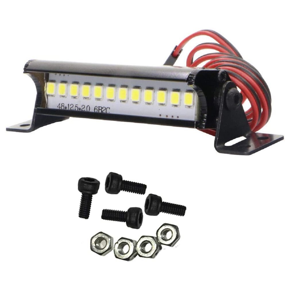 Led Spotlight Dak Licht Voor 1/10 Rc Crawler Auto Traxxas TRX4 RC4WD D90 D110 Axiale Scx10 90046 36 Led/12LED/6LED Bumper Licht: Default Title
