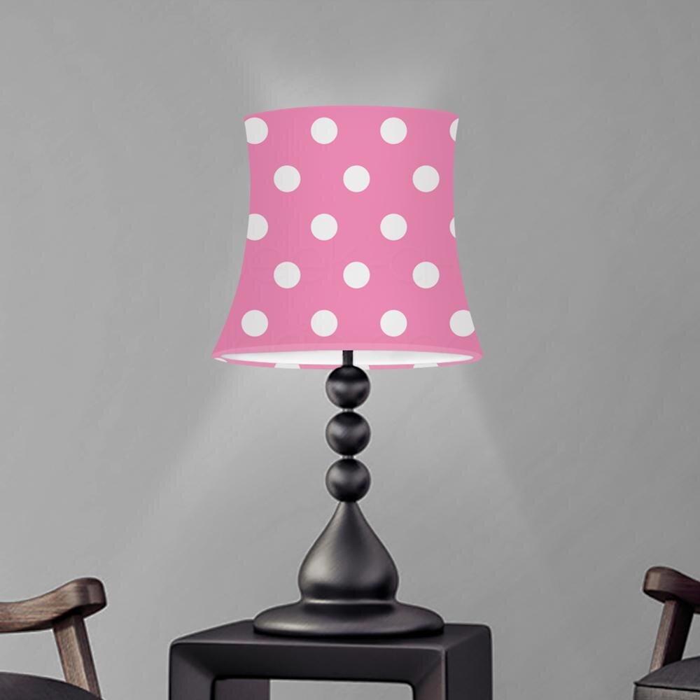 Polka Dot Lampshade for Table Lamp Textile Fabrics Modern Wall Lamp Shade Pendant Lamp Cover Home Bedroom Decoration: YY2222HSL