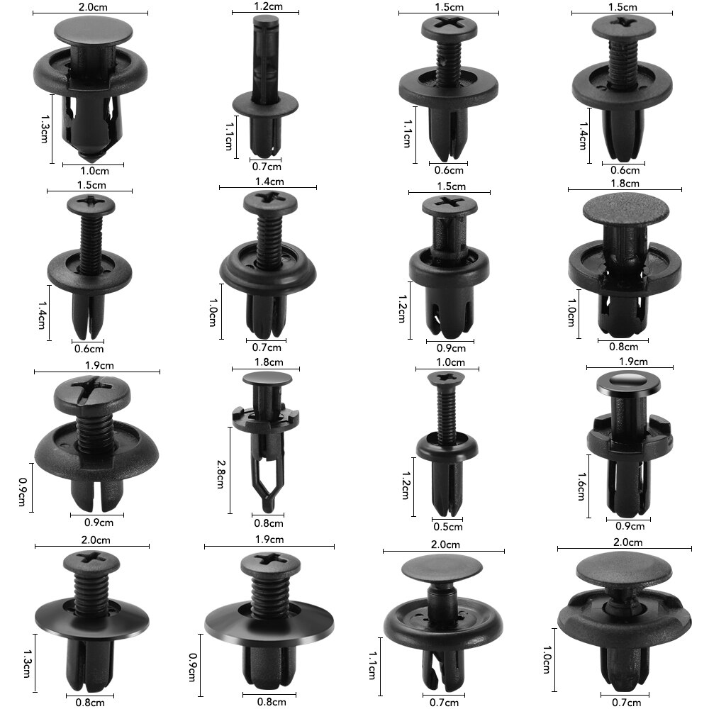 620pcs/box Car Fastener Clips Mixed for Nissan 350Z Almera Altima Armada Cefiro Cube Juke Livina March Maxima