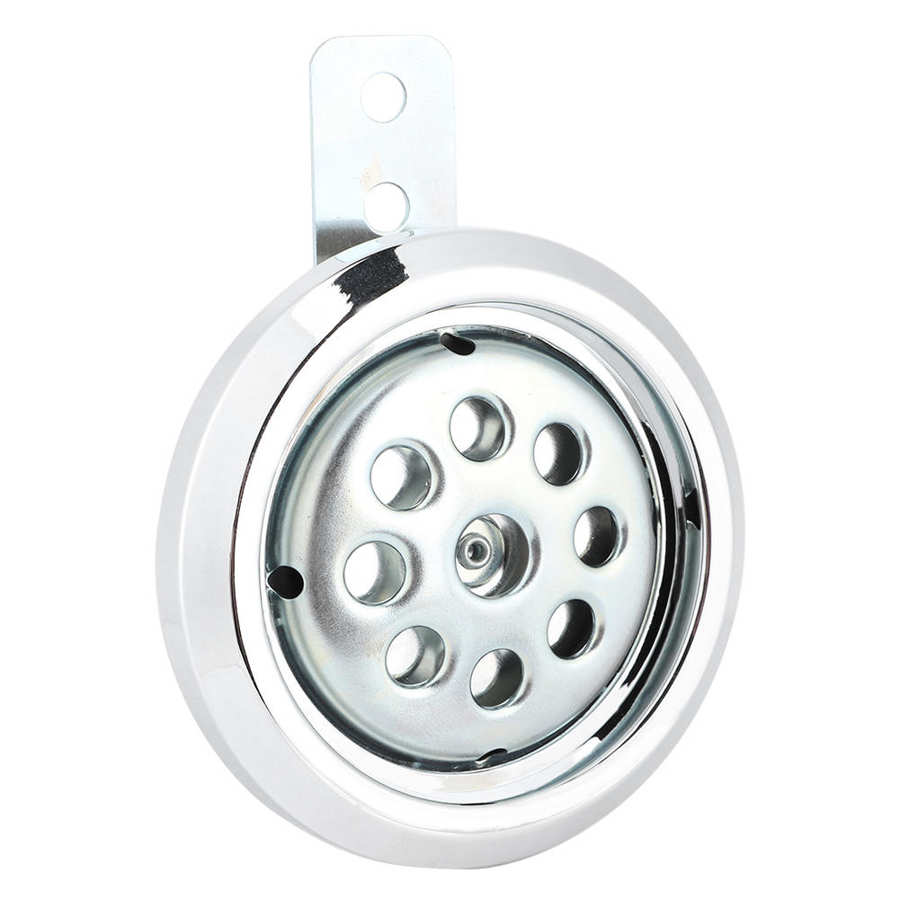 Motorradhorn 110dB Wasserdicht - Universelles Horn 12V 85mm Mit Chrom Cover