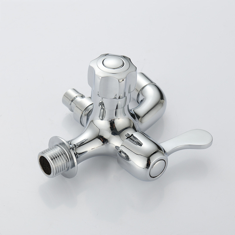 chrome finished brass Garden double use Bibcock washing machine faucet bathroom taps wall mounted accessories