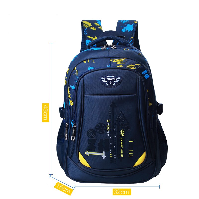 MVK Kinder Rucksack Jugendliche Jungen Mädchen Schule Rucksack Für Kinder Wasserdichte Große Kapazität Rucksack Für Schüler Kinder Tasche: royal blue