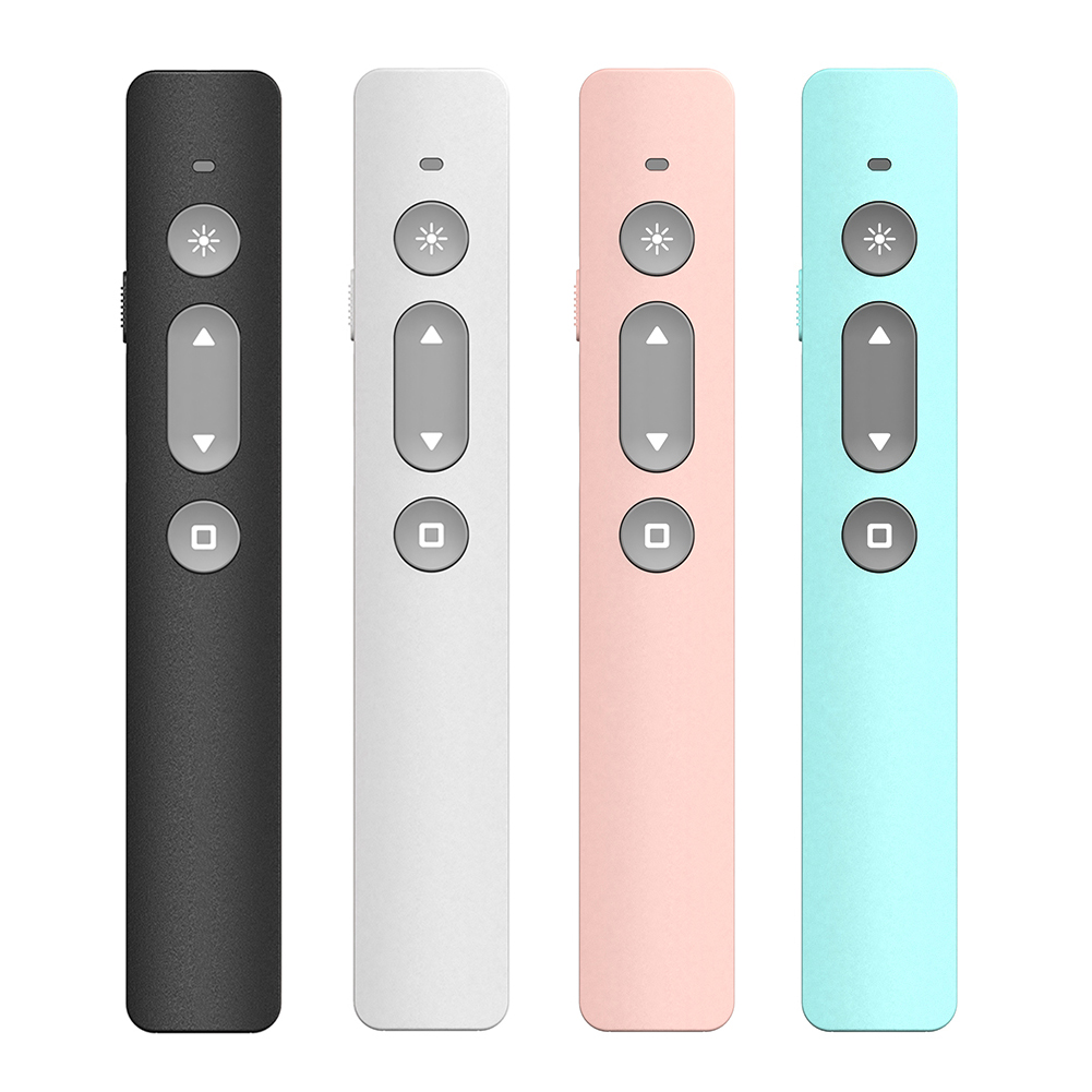 RF 2.4GHz Wireless Flip Pen Red Light USB Rechargeable PPT Presentation Slide Remote Control Powerpoint Clicker Pointer
