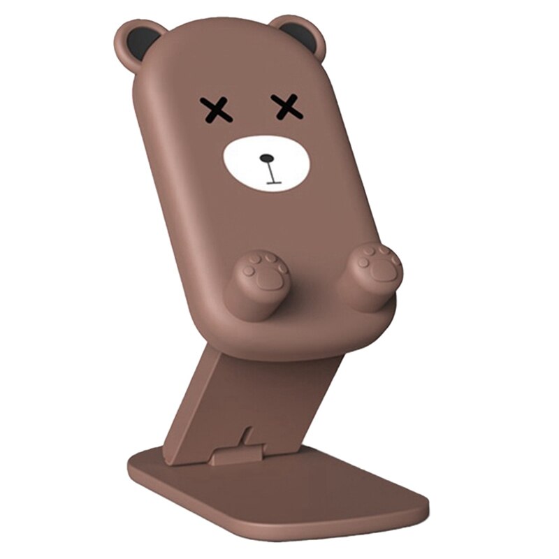 Niedlicher bären-tischhandyständer, cartoon-handyständer für ipad, ausziehbar, verstellbarer winkel, kompatibel mit allen handys/tablets.: Default Title