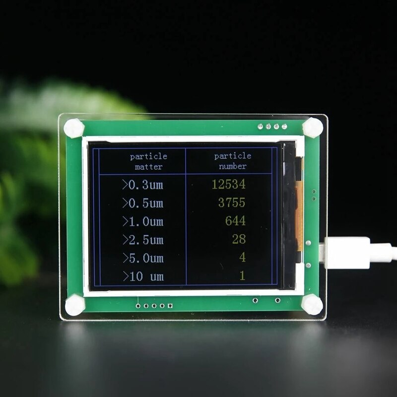 CO2 Kohlendioxid PM 2,5 Detektor Modul Luft Gas Sensor Tester Detektor mit 2,8 Zoll TFT Anzeige Überwachung
