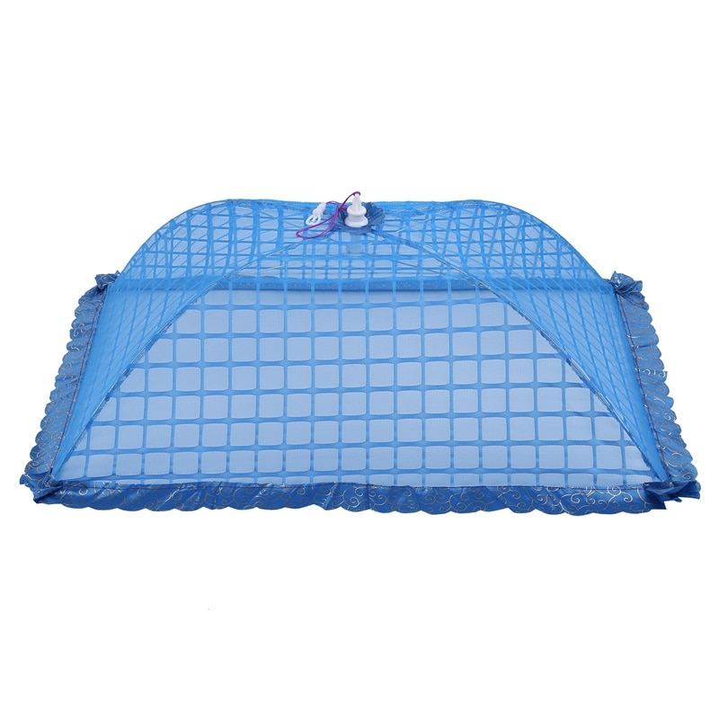 Sæt  of 1 firkantede masker paraply mad dækning net telte genanvendelige og foldes 72 x 51cm til picnic / bbq - hold fluer, bugs, mo ude: Default Title