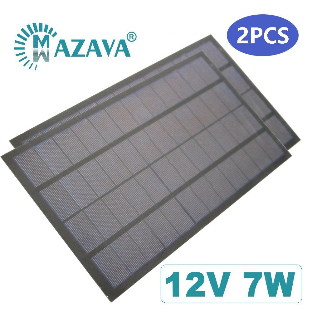 12 V 1.5 W Solar Cells 1.5 2 2.5 3 4.2 7 W Outdoor Charger 12V Battery Home Solar Panel Polycrystalline Silicon 11.1V: 7W