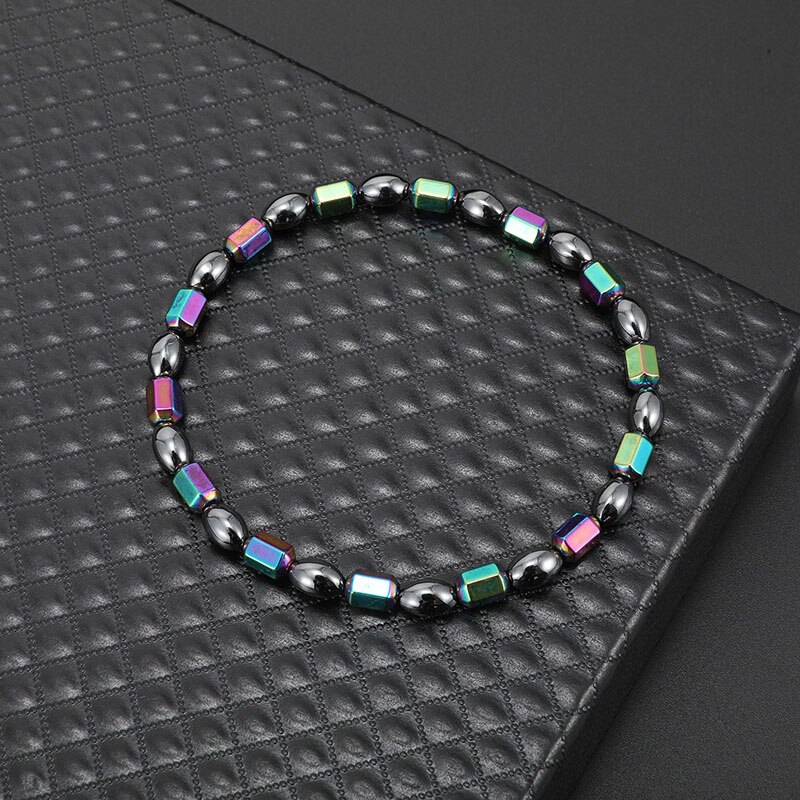 6 Stile Bio-magnetisch Therapie natürlich Stein Perlen Fußkettchen Armband gesund Gewicht Verlust magnetisch Pflege Fuß Kette Armbänder Schmuck