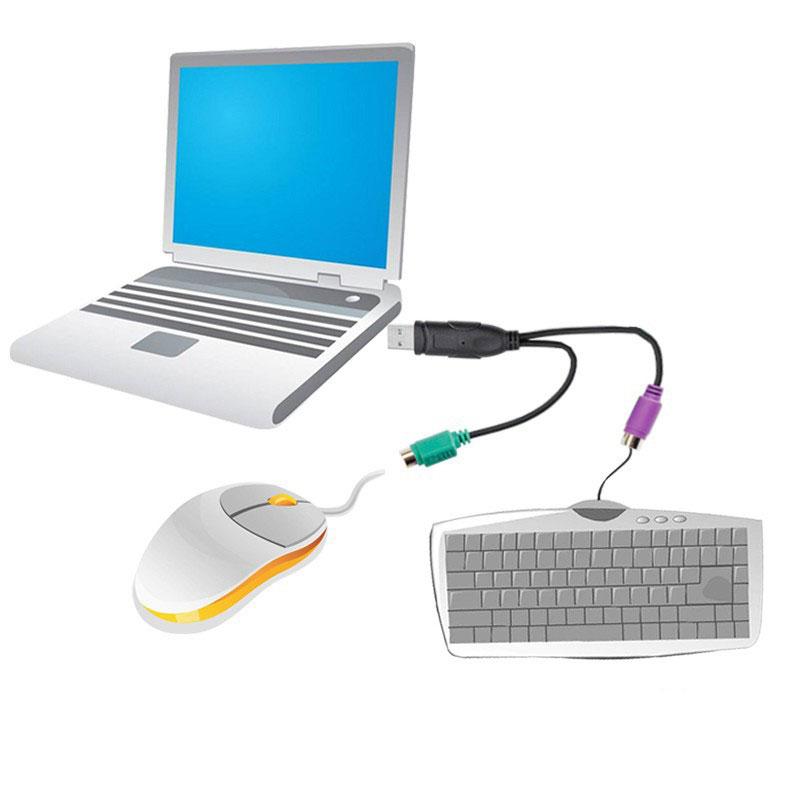 Usb adapter usb til  ps2 overførsel kabel scanning kabel  ps2 to usb konvertering til tastatur mus scanner  r30